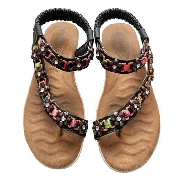 Patrizia Spring Step Jeunesse Floral Embellished Cushioned Size 5.5 - 6 - Picture 1 of 13